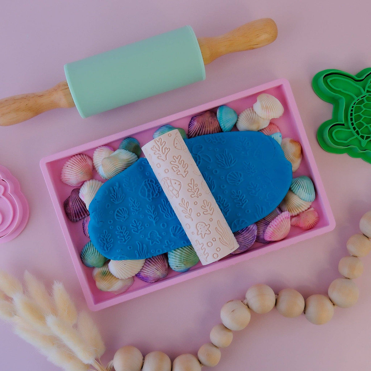 Eco Textured Play Dough Roller